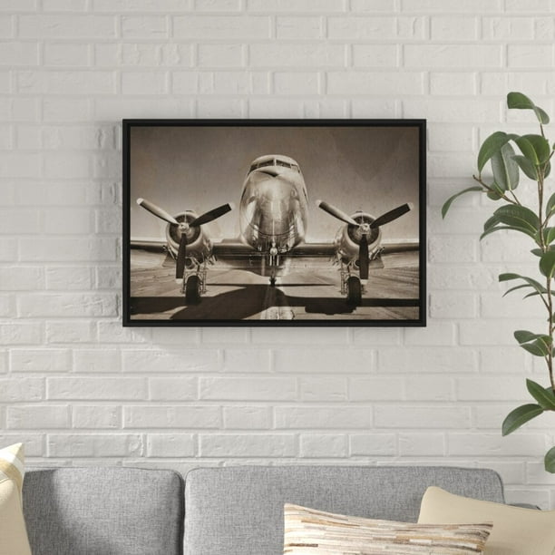 DC-3 Plane Canvas Giclee Engine Print Wall Art Picture Unframed Home Decor